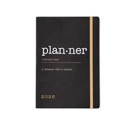 Letts of London Eco Writers Words A5 week to view 2026 diary - Black 26-082284