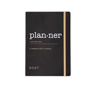 Letts of London Eco Writers Words A5 week to view 2027 diary - Black 27-082284