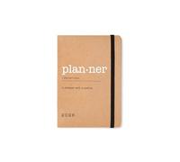 Letts of London Eco Writers Words A6 week to view 2026 diary - kraft 26-082288