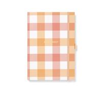 Letts of London Gingham A5 Academic 2026/2027 week to view diary - Coral 27-031930