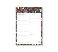 Letts of London La Belle Nature A5 This Week Notepad Vert