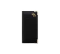 Letts of London Lexicon Slim vertical (landscape) week to view with appointments 2025 diary - black