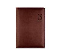 Letts of London Milano A5 week to view 2025 diary - chocolate