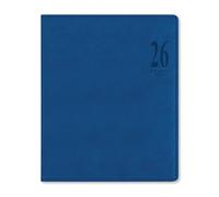 Letts of London Milano Quarto vertical week to view 2026 diary with appointments - Blue 26-080562