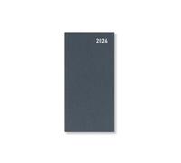 Letts of London Principal Slim week to view 2026 diary - Grey 26-TP3SUGY