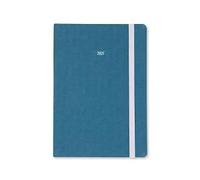 Letts of London Raw A5 week to view 2025 diary - teal