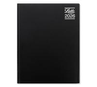 Letts of London Rhino A4 day to a page with appointments 2026 diary - Black 26-TR1ZABK
