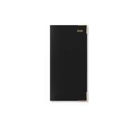 Letts of London Roma Slim week to view with appointments 2026 landscape leather diary - Black 26-081233