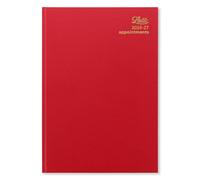 Letts of London Standard A4 academic 2026/2027 day to a page with appointments diary - Red 27-TA1ZRD