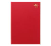 Letts of London Standard A4 week to view 2025 diary - red