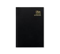 Letts of London Standard A5 academic 2024/2025 week to view 18 month diary - black