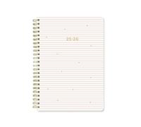 Letts of London Stripes A5 Academic 2025/2026 week to view diary - Pink 26-031875