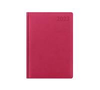 Letts of London Verona A5 day to a page with appointments and planners 2023 diary - pink (23-080451)