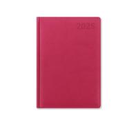 Letts Verona A5 Day per Page 2025 Diary - Raspberry, Pink