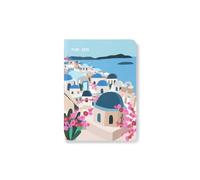 Letts of London Wanderlust A6 week to view 2025 diary - Santorini