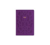 Letts of London Woodland A6 week to view 2026 diary - Purple 26-082169