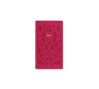 Letts of London Woodland Medium Pocket week to view 2025 diary - pink