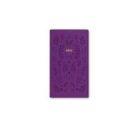 Letts of London Woodland Medium Pocket week to view 2025 diary - purple