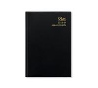 Letts Standard A4 academic 2023/2024 day to a page with appointments diary - black
