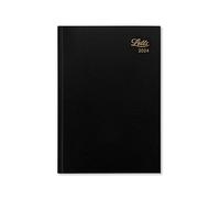 Letts Standard A5 two days to a page 2024 diary - black