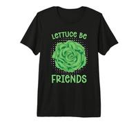 Lettuce Be Friends Vegetable Farmer Loves Cooking Vegan Chef Premium T-Shirt