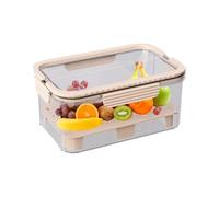 Lettuce Container For Fridge | Clear Crisper Box | Portable Fruit Vegetable Storage Container For Refrigerator | Large Capacity Produce Saver | Portable Food Storage Bins For Camping Picnic