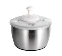 Lettuce Dryer Spinner | Salad Spinner Dryer Lettuce,Large Salad Mixer with Rotating Handle, Stainless Steel, Veggie for Washing & Drying