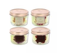 Lettuce Eat® 12 Pack Rose Collection Large Scented Candles Glass Jar Aromatic Fragrance Gift