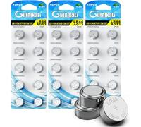 Lettuce Eat® AG13 LR44 1.5V Alkaline Button Cell Batteries Mercury Free (357/357A/L11154/A76/GPA76), LR44(AG13)-30 Pack