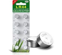 Lettuce Eat® AG13-LR44 100pcs Long Life Button Cell Batteries, Button Cell IoT Battery Long Life 1.5V - for Watches, Remote Controls and Car Electronics, High Performance, Non-Rechargeable, Watch Batt