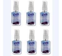 Lettuce Eat® HAND SANITISER GEL 60mL, Portable Pump Bottle. Hand Sanitizer Gel kill 99.99% of most common germs. 85% alcohol formulation with moisturisers (Pack of 6)