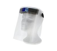 Lettuce Eat® Pack of 100 Full Face Shield Visor, Adjustable All-Round Protection Cap with Comfort Sponge, Anti-Fog & Anti-Splash with clear film, Safety Visor Face Shield, Clear Face Visors Unisex