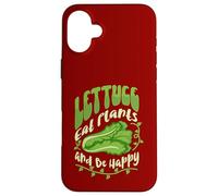 Lettuce Eat Plants and Be Happy Case for iPhone 16 Plus