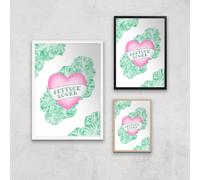 Lettuce Lover Giclee Art Print - A2 - Wooden Frame