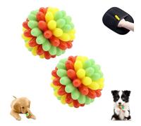 Lettuce Pets Dog Toys, Lettuce Pets Chew Ball, Heavy-Duty Spiky Chew Ball Dental-Friendly Toy for Medium & Large Dog, Chewing Training & Teeth Cleaning (A * 2Pcs)