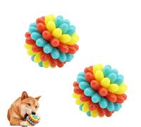 Lettuce Pets Dog Toys, Lettuce Pets Chew Ball, Heavy-Duty Spiky Chew Ball - Medium & Small Dogs Teeth Cleaning Chewing Training (2PCS-2)