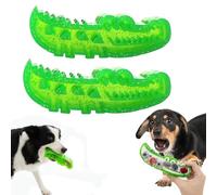 Lettuce Pets Dog Toys, Slow Feed Chew and Fetch Crocodile, Slow-Feed Chews & Fetchs Alligator Dogs Chew Toy Keep Them Busy, for Large, Medium & Small Dogs Teeth Cleaning (Large*2Pcs)
