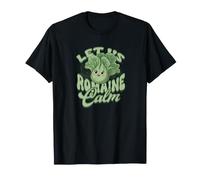 Lettuce Romaine Calm Funny Vegetarian Veggie Pun T-Shirt