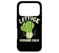 Lettuce Romaine Calm Mindfulness Vegan Yoga Lover Yogi Joke Case for iPhone 17 Pro