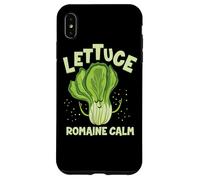 Lettuce Romaine Calm Mindfulness Vegan Yoga Lover Yogi Joke Case for iPhone XS Max