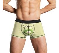 Lettuce Romaine Calm Soft Boxer Briefs for Men Breathable Comfort Fit Underwear Trunks Covered Band