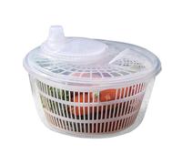 Lettuce Salad Spinner - Large Transparent Bowl Easy Handle Design, Durable Vegetable Washer Tools, Food Safe Greens Cleaner, Salads Dryer Accessory For Lettuce Vegetables & Fruits