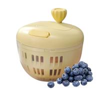 Lettuce Spinner | 800ML Vegetable Washer - Non-Slip Base Fruit Cleaner with Colander for Efficient Preparation Crisp Produce Kitchen Outdoor Picnic Camping