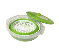 Lettuce Spinner Double Layer Manual Portable Drainer Dehydrator