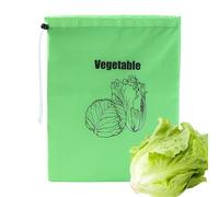 Lettuce Storage Container | Lettuce Container Vegetable Bags - Produce Fresh Pouch with Drawstring for Home, Kitchen, Cafe, Camping