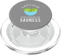 Lettuce the taste of sadness funny print PopSockets PopGrip for MagSafe