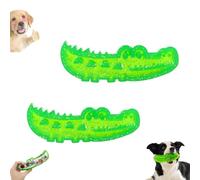 Lettucepets Chew Crocodile, Slow Feed Chew and Fetch Crocodile, Dog Slow Feeder Puzzle Toy for Large, Medium & Small Dogs Teeth Cleaning, Keeping the Dogs Busy(2 Pc Small)