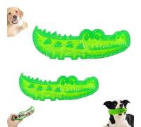 Lettucepets Chew Crocodile, Slow Feed Chew and Fetch Crocodile, Dog Slow Feeder Puzzle Toy for Large, Medium & Small Dogs Teeth Cleaning, Keeping the Dogs Busy(Small+Large)