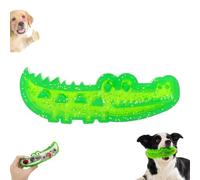 Lettucepets Chew Crocodile, Slow Feed Chew and Fetch Crocodile, Dog Slow Feeder Puzzle Toy for Large, Medium & Small Dogs Teeth Cleaning, Keeping the Dogs Busy(Small)