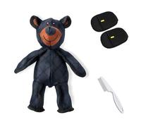 Lettucepets Unbreaka Bear Indestructible Dog Toy for Aggressive Chewers, 2025 New Esslvyshop-Bear for Power Chewers with Strong Jaws, Anxiety Relief Boredom Buster Squeaker (blue)